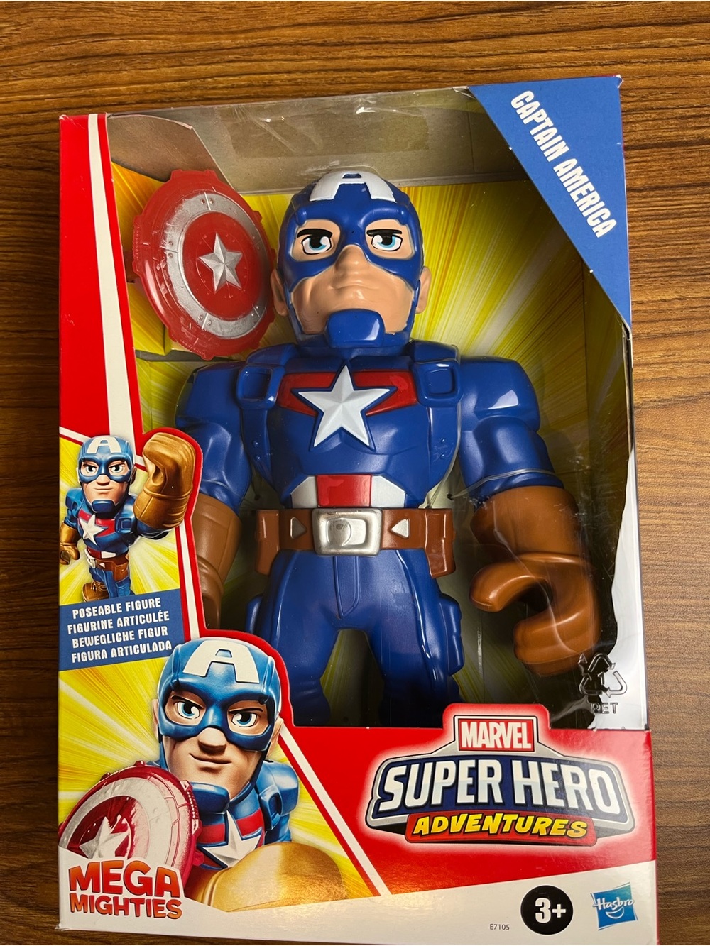 Hasbro Captain America Figure - Blue, Red, Brown